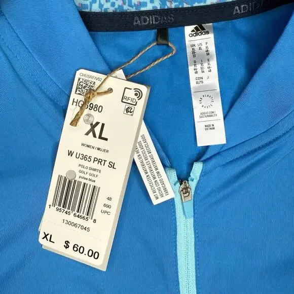 NWT Adidas Ultimate 365 Print Sleeveless Polo Size XL - Picture 7 of 7